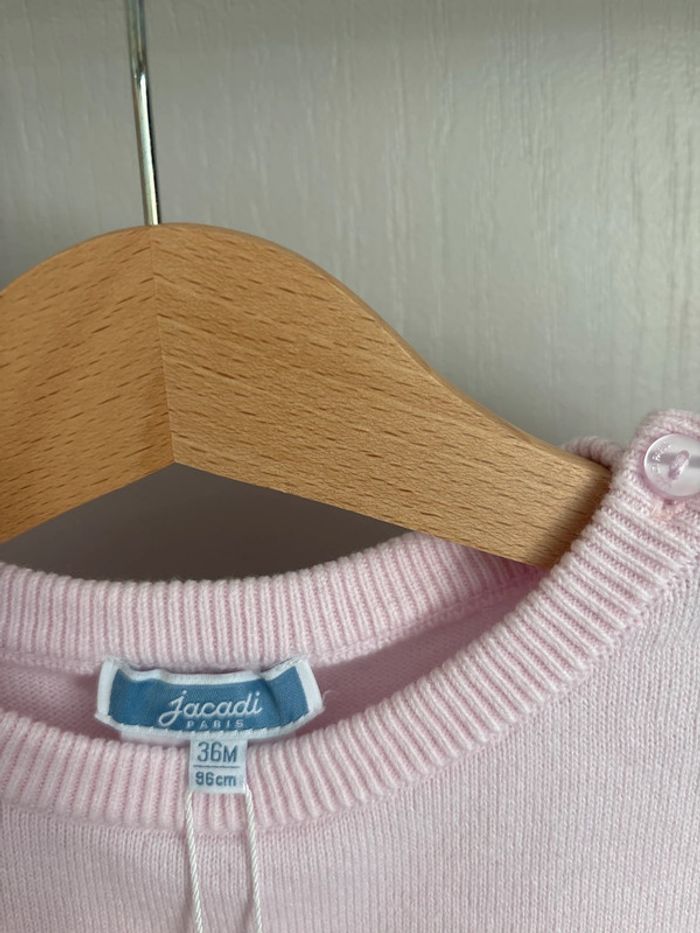 Jacadi Pull Jacadi rose 36 mois – Neuf avec étiquette - photo numéro 2