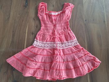 Robe corail fille 4 ans