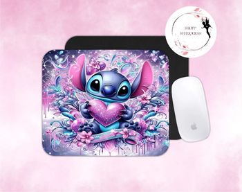 Stitch Cœur - Tapis de souris