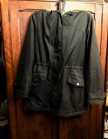 Parka  noir à capuche 