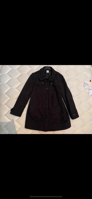 Manteau mi-long gros bouton