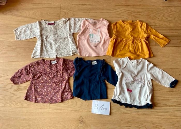 Lot 3 mois hauts blouses fille