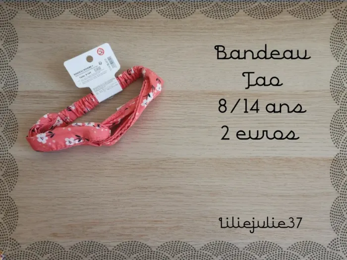 Bandeau Tao 8/14 ans