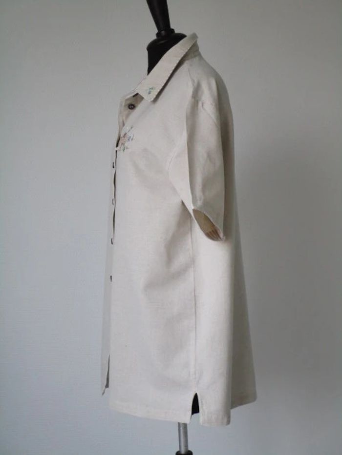 Chemise beige vintage voiture 44 TBE - photo numéro 7