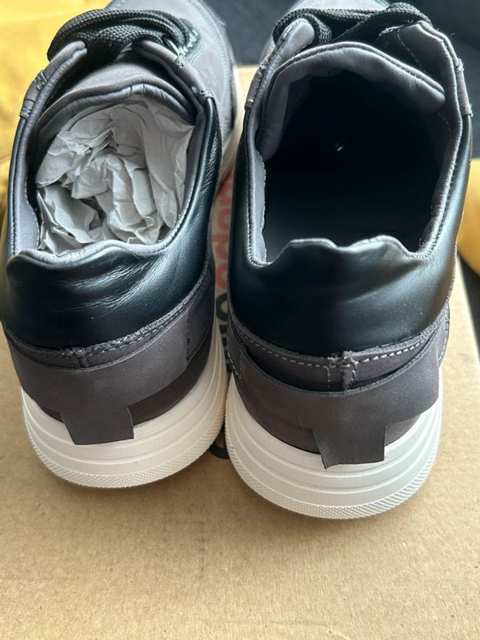 Baskets En Cuir Nubuck Anthracite emilioadani taille 40fr - photo numéro 6