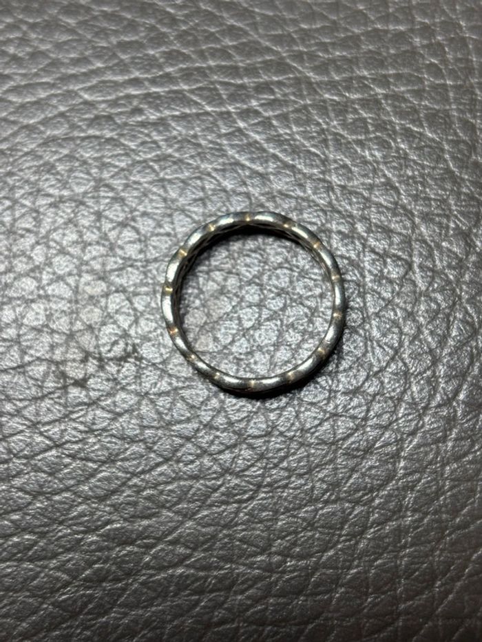 Jolie bague torsadée diamètre 19mm en argent - photo numéro 5