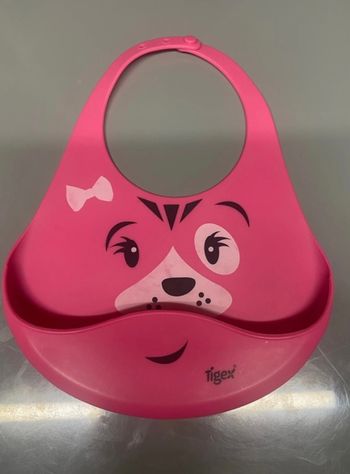 Bavoir souple fille 6M+