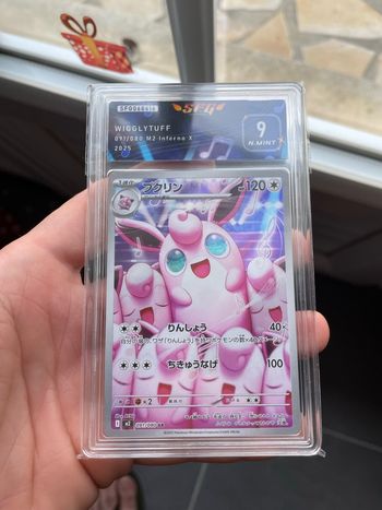 Pokémon carte gradée Grodoudou AR SFG 9