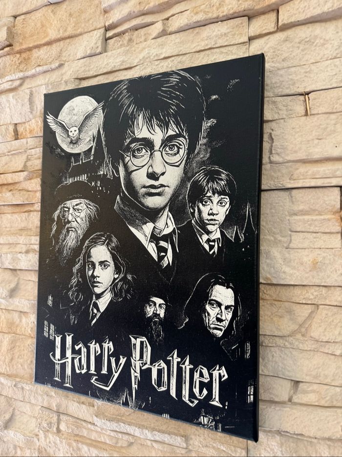 Tableau personnages Harry Potter en toile 30x40cm - photo numéro 5