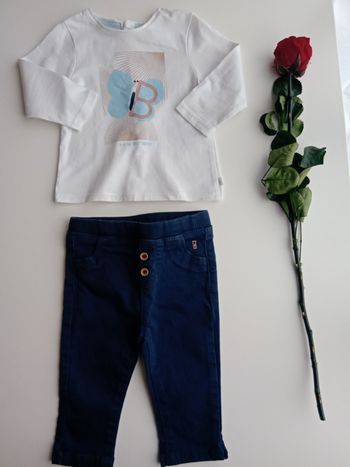 Joli ensemble bleu et blanc