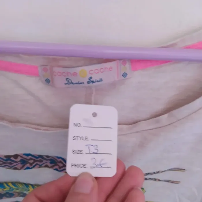 375- t-shirt manche 3/4, cache cache, taille 3 - photo numéro 2