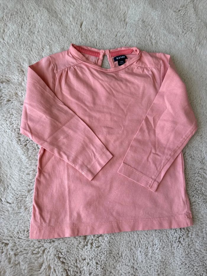 Lot 3 tee-shirts manche longue - bébé fille - 24 mois- Kiabi - marese - très bon état - photo numéro 2