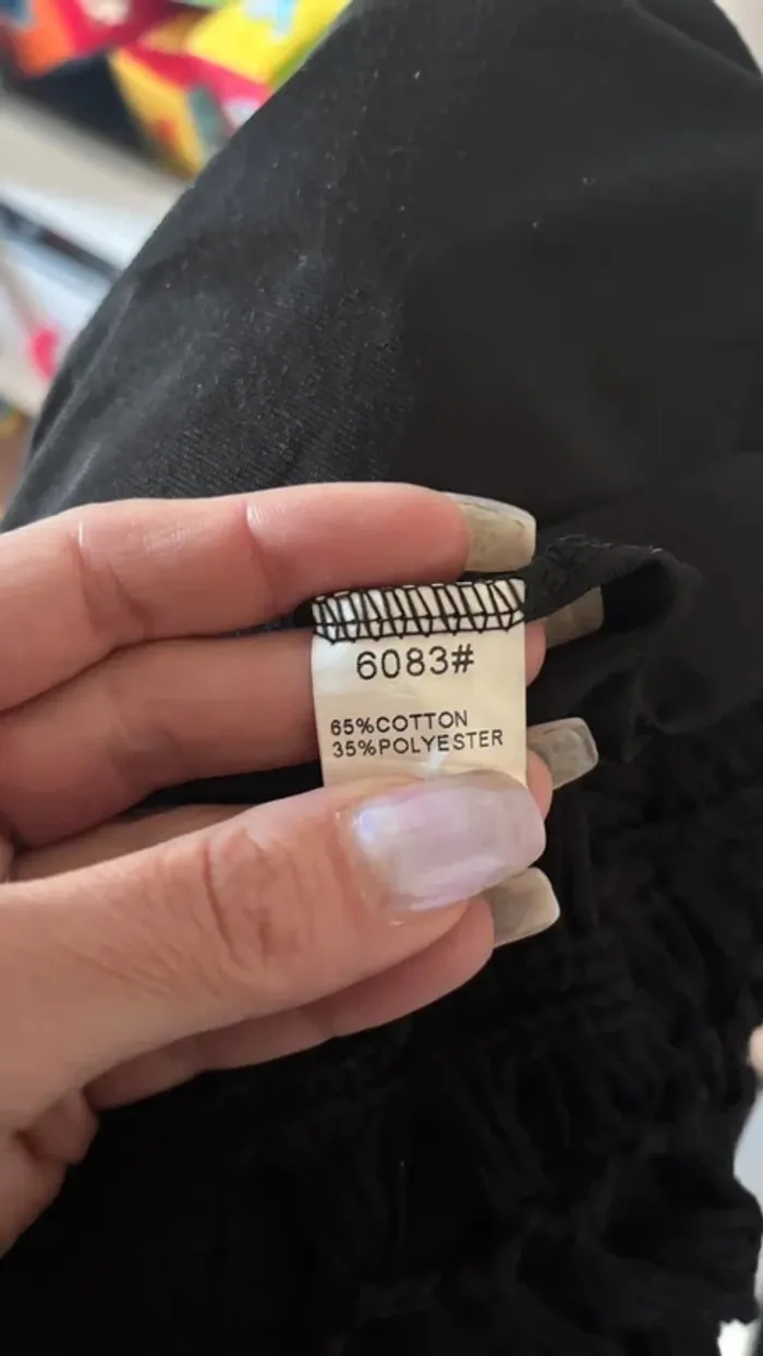 🌸 Robe de plage noire aspect peau de peche taille unique - photo numéro 8