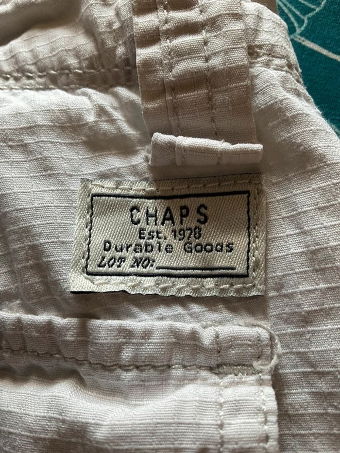 Short cargo beige crème pour homme Chaps taille W33 FR42 434 - photo numéro 3