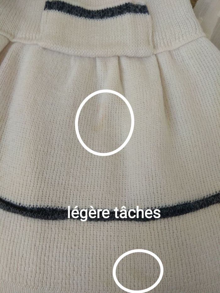 2 robes/  Clayeux marin et H&M voile vêtements fille 2 ans - photo numéro 9