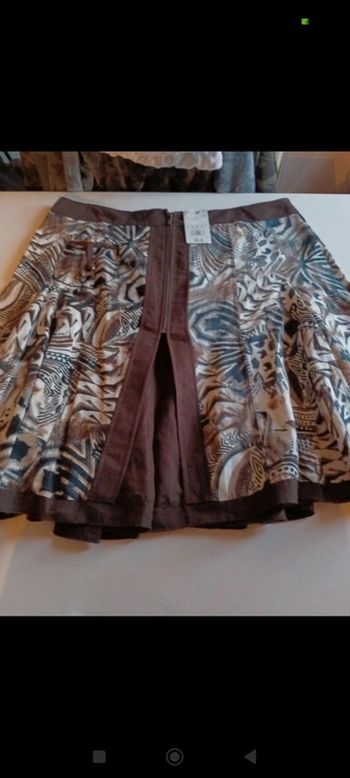 Jupe mi longues a volants femme Toscane taille 54 avec du lin neuve