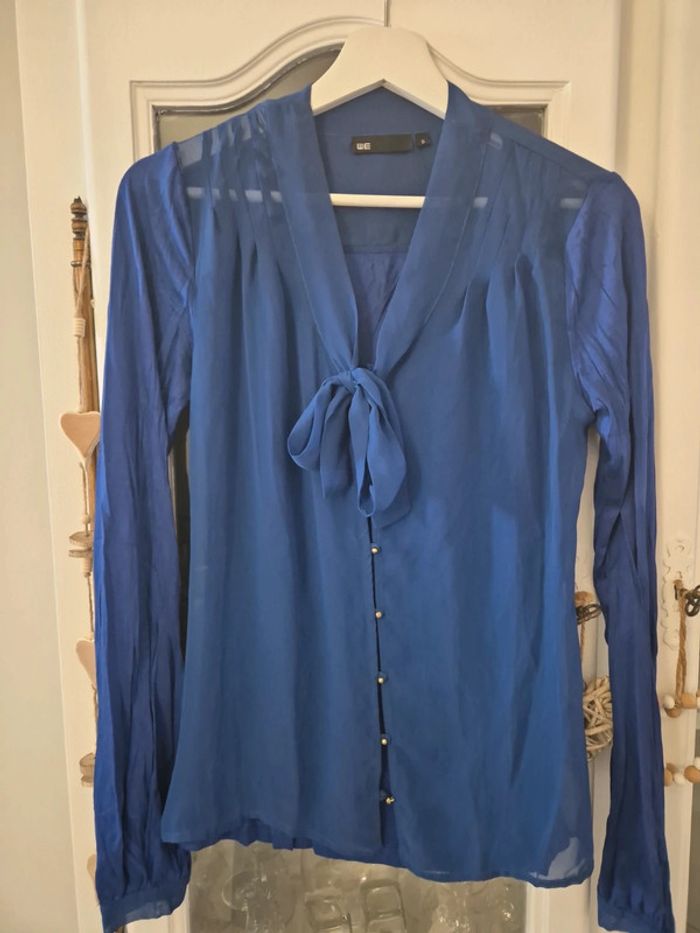 Chemisier bleu WE taille S
