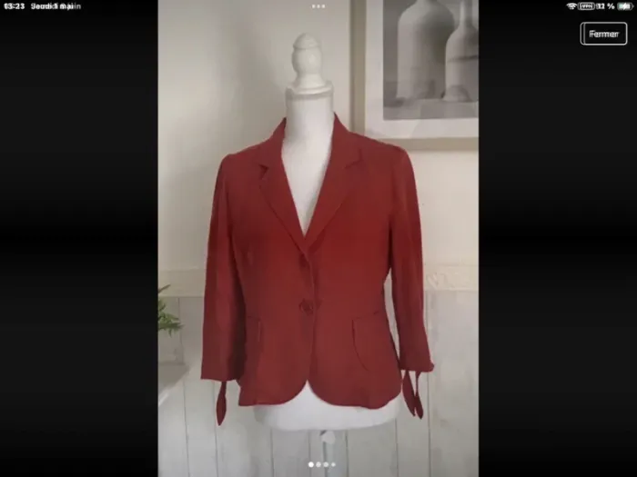 Veste lin zara