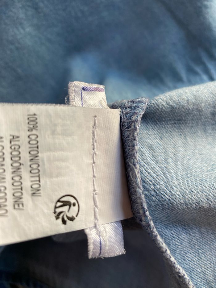 Chemise en jeans fille à fermeture pressions nacrés 12 ans kiabi - photo numéro 4