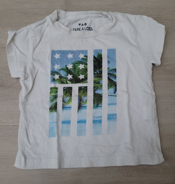 T shirt tape a l oeil 2 ans