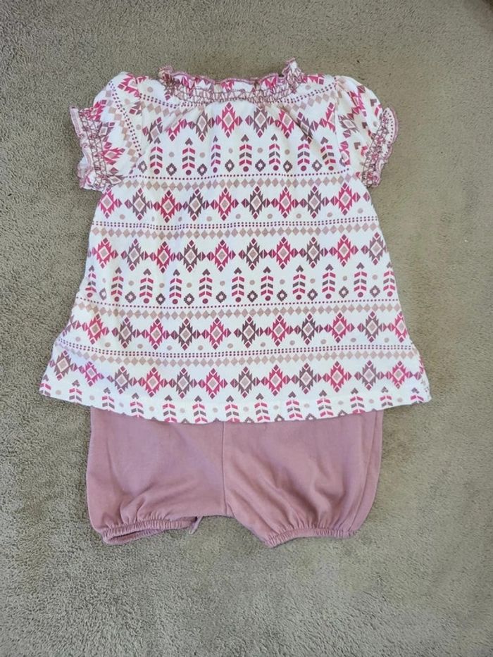 Combishort fille été 6 mois - photo numéro 2