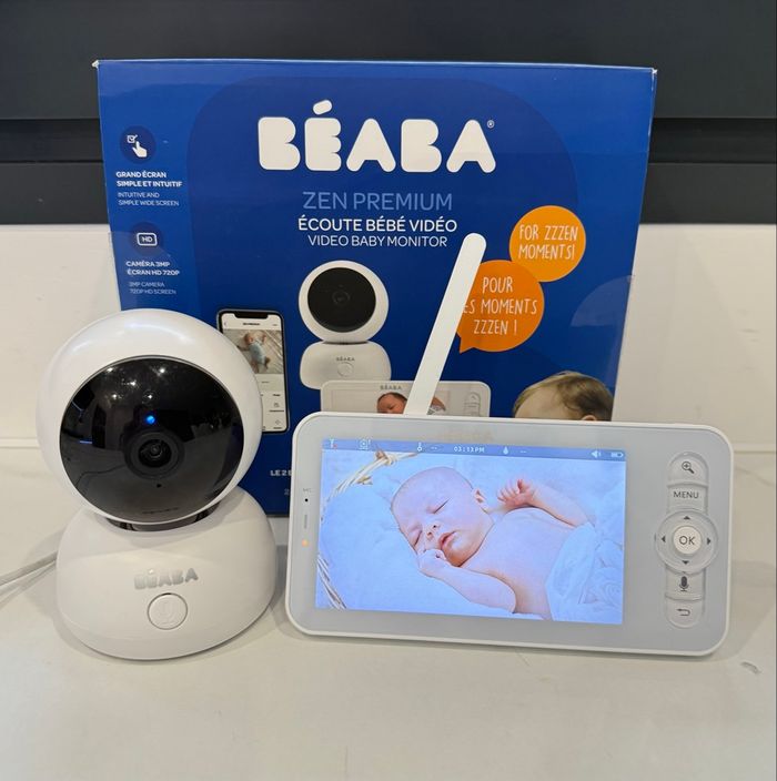BÉABA Babyphone écoute-bébé caméra Vidéo Zen Premium V2. - photo numéro 5