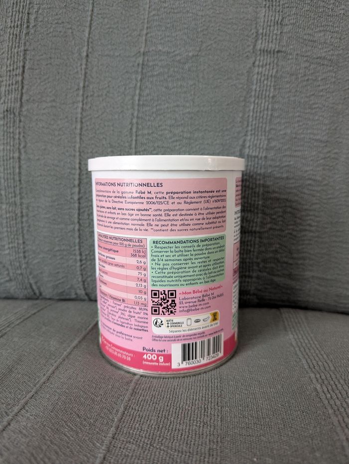 Céréales et Fruit BébéM - photo numéro 2