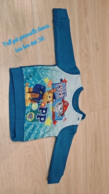 Pull pat'patrouille 6mois