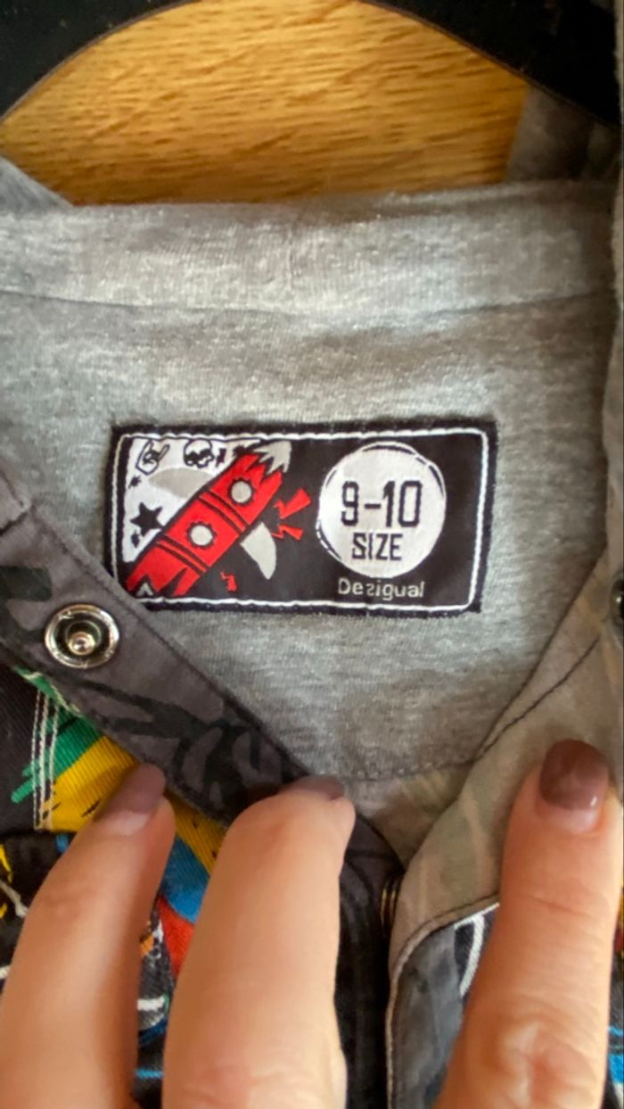 Chemise à capuche Desigual garçon - photo numéro 3