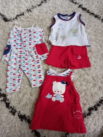 Ensemble robe short,leggings 1 mois