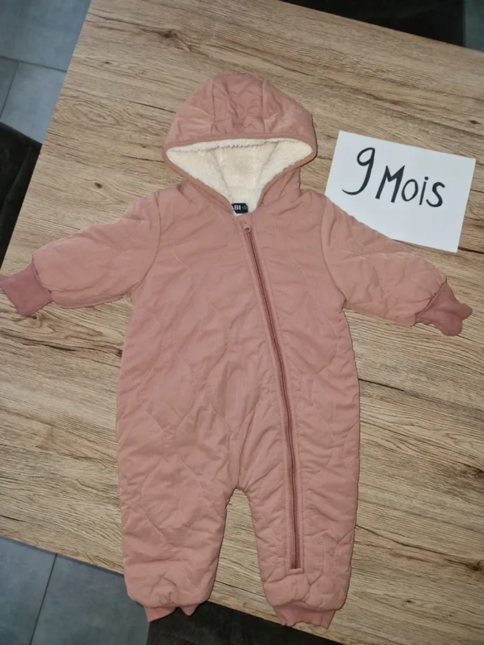 Manteau combinaison fille 9 mois - photo numéro 2