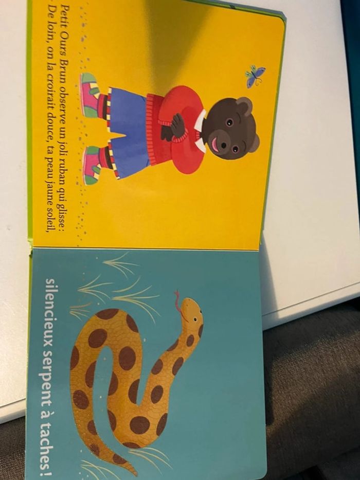 Livre à toucher petit ours brun et les animaux du zoo - photo numéro 6