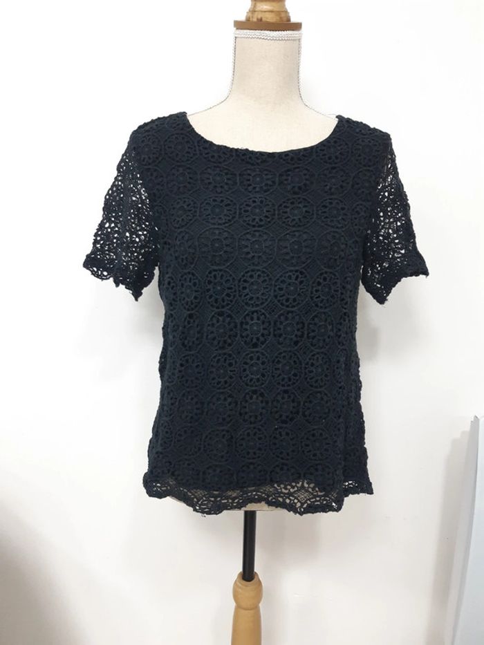 Tee shirt noir Monoprix T40