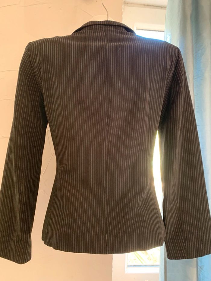 Blazer 1. 2 3 taille 38 noir fine rayure - photo numéro 7