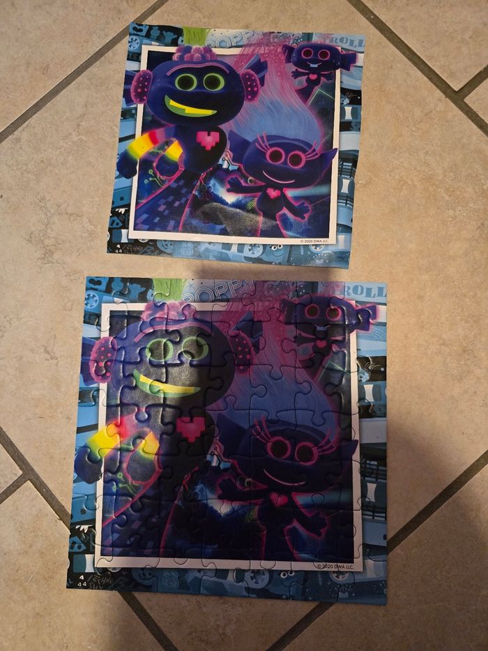 puzzle 3x49 pièces Trolls - photo numéro 3