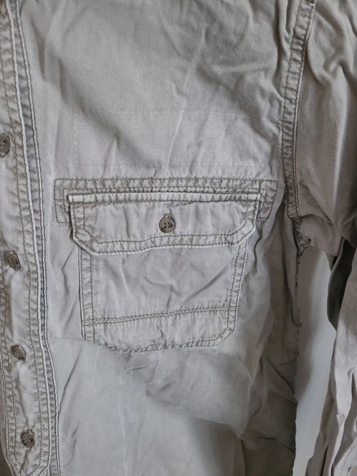 Chemise jeans gris - photo numéro 3