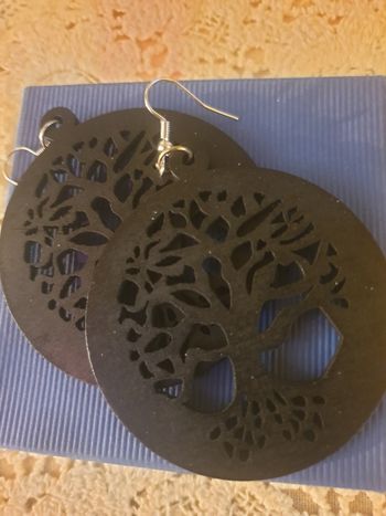 Boucles d'oreilles noir 