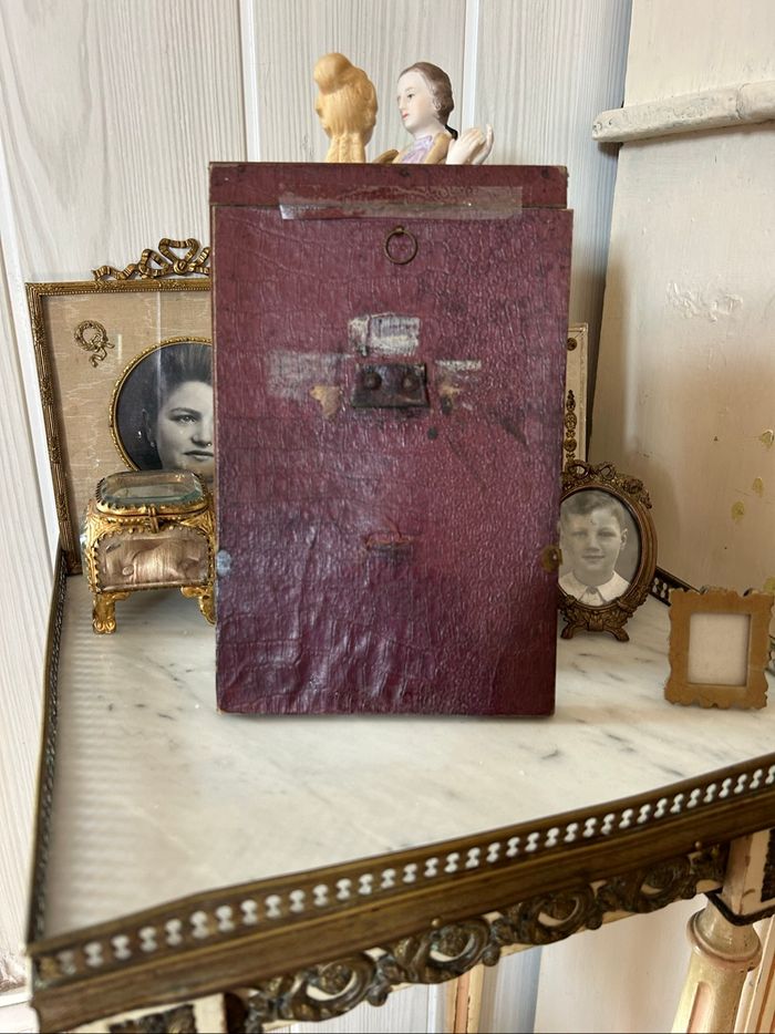 Ancien Cadre Photo Bois Marqueterie Napoléon III - photo numéro 4