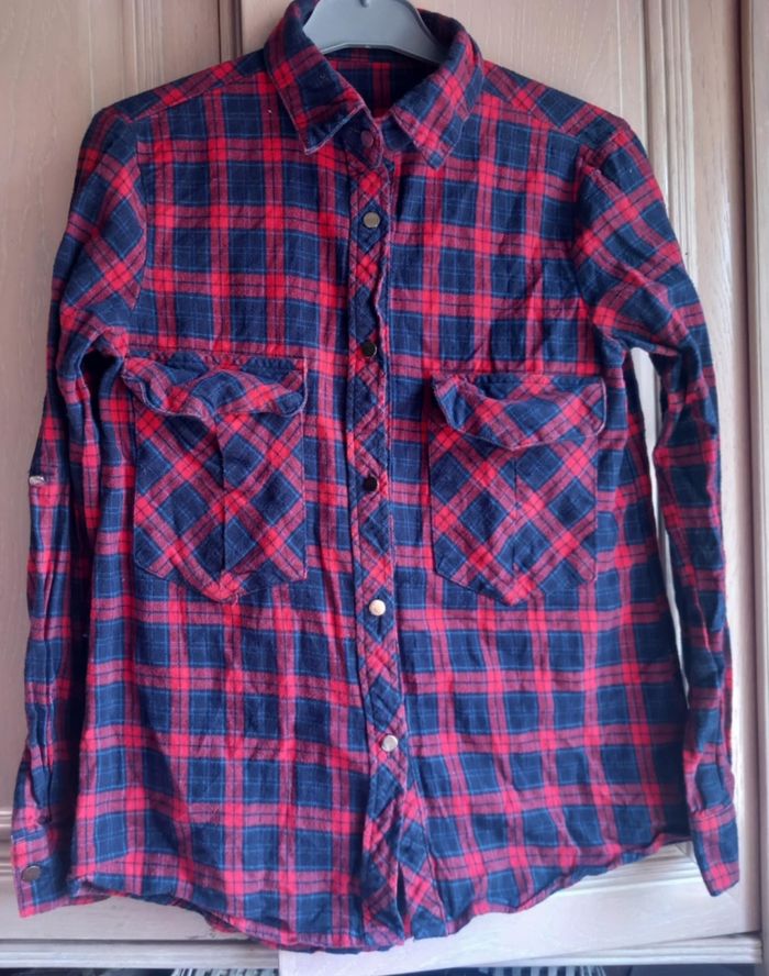 Chemise à carreaux CC collection