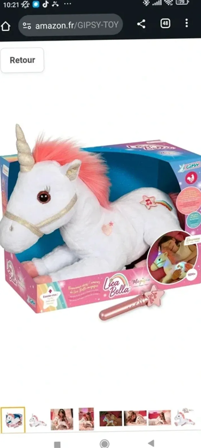 Peluche licorne - photo numéro 3