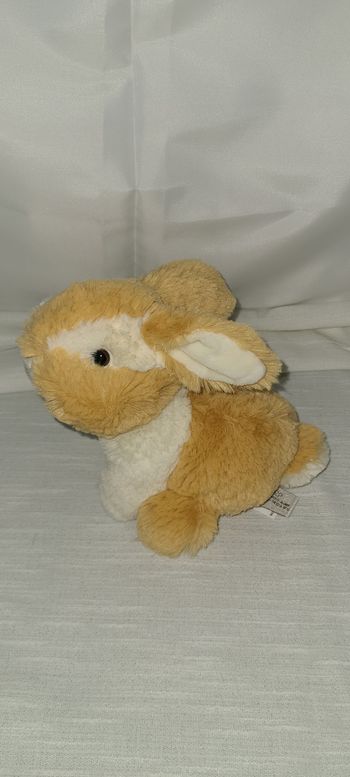 DOUDOU PELUCHE GIPSY LAPIN BEIGE BLANC