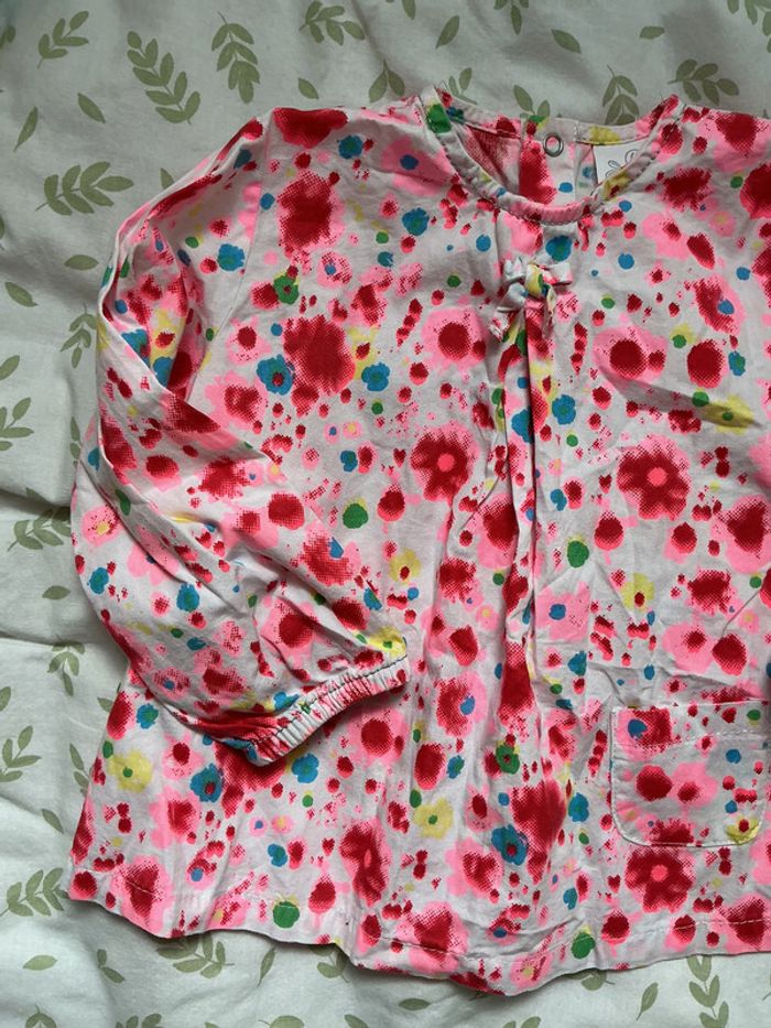 blouse manches longues multicolore u tout petits 6 mois - photo numéro 5