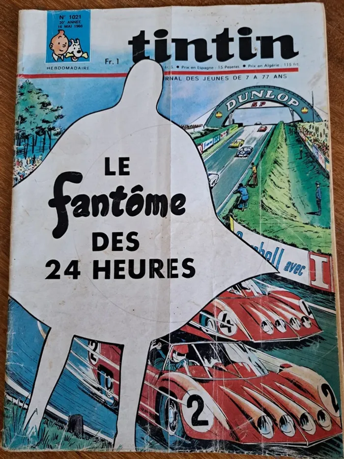 lot de 10 Magazines, Tintin Hebdomadaire , 1967-1968, état correct - photo numéro 6