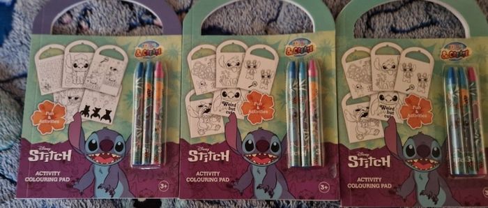 Lot de 3 petit cahiers de coloriage Stitch