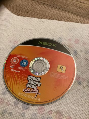 GTA grand theft auto vice city Xbox première génération Microsoft CD seul