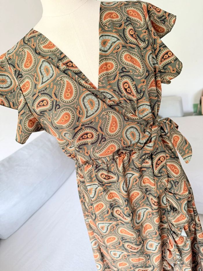 Robe kaki imprimée - photo numéro 2