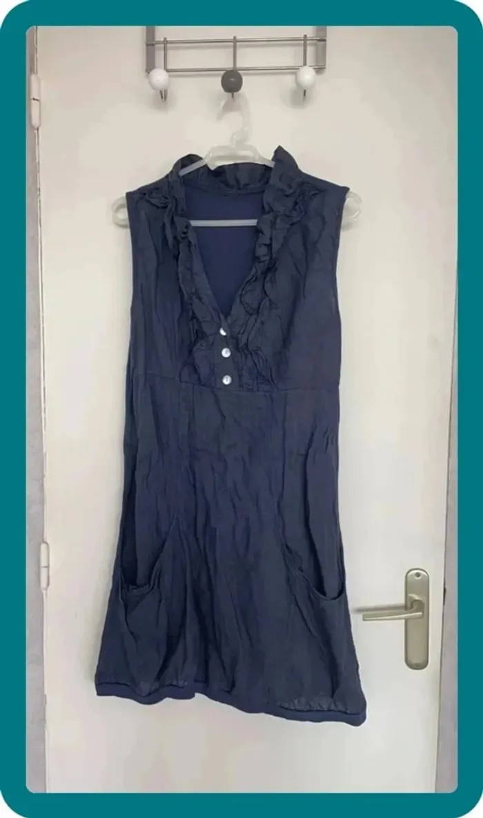 Robe gris bleu
