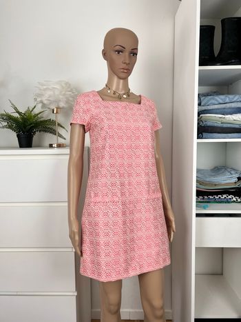 Jolie robe baby doll jacquard rose Étam - Taille 38 M