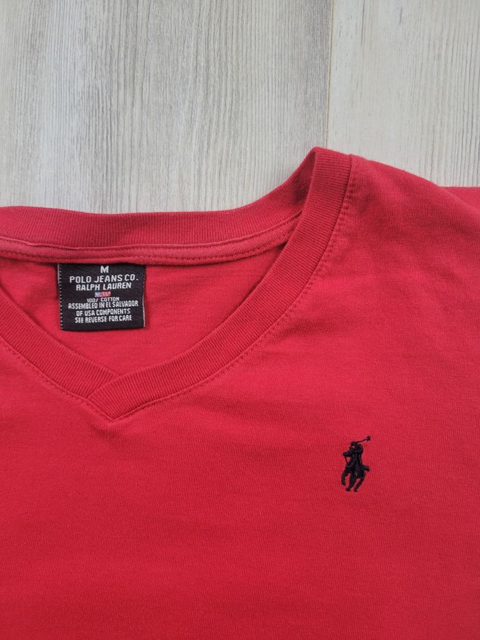 Polo manches longues Ralph Lauren – Rouge – Taille M - photo numéro 2
