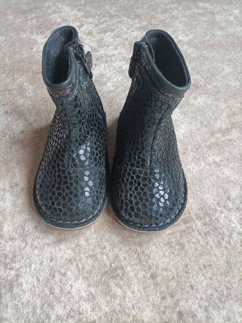 Bottines noir brillant